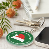 Porte-clés Hohoho Santa Merry Christmas 2025 (Devant Droit)
