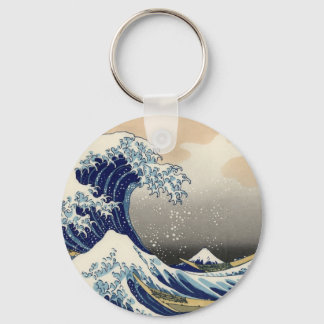 Porte-clés Hokusai : La grande vague de Kanagawa