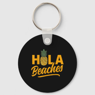Porte-clés Hola Plages Funny Ananas Été
