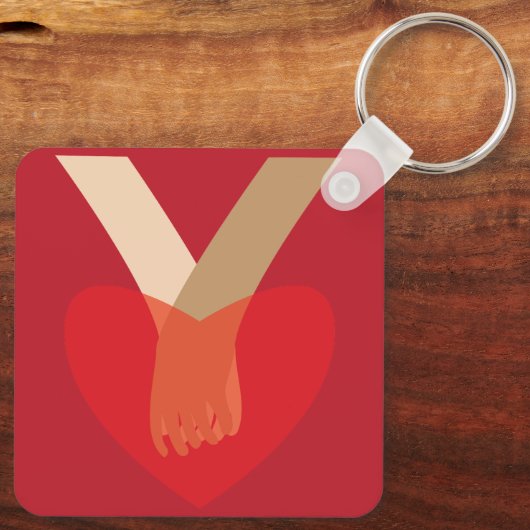 Porte-clés Holding Hands (Verso)