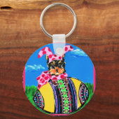 Porte-clés Holiday Yorkie Poos (Recto)