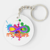 Porte-clés holiES - Lemniscate - C'est ma vie Splashes (Dos)