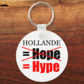 Porte-clés Hollande Not Hope = Hype ! ! ! ! ! ! ! ! ! ! ! ! ! (Recto)