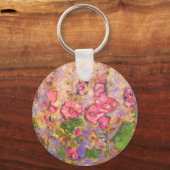 Porte-clés hollyhocks florissant (Recto)