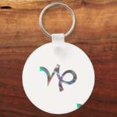 Porte-clés hologramme Capricorne (Recto)