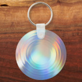 Porte-clés Hologramme moderne Pastel Arc-en-ciel Sirène Unico (Recto)