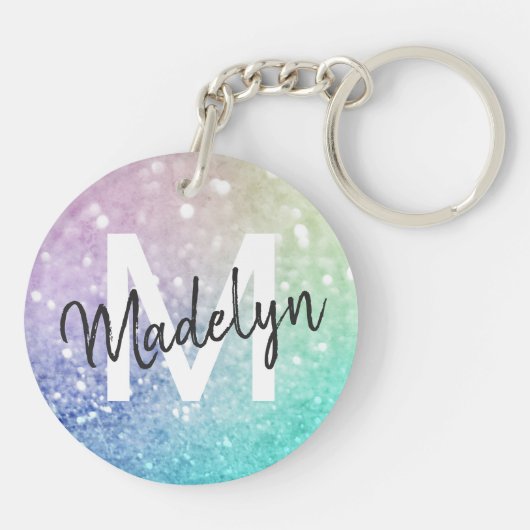 Porte-clés Holographe de Parties scintillant glamour assez pe (Dos)