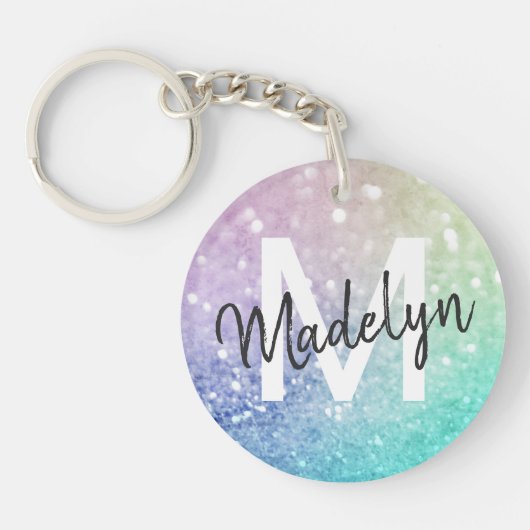 Porte-clés Holographe de Parties scintillant glamour assez pe (Devant)