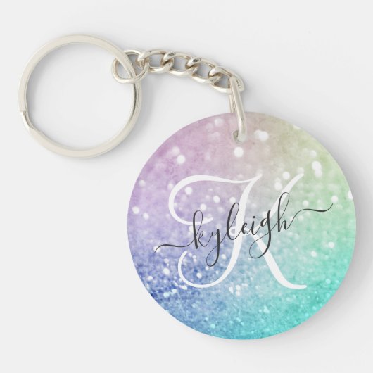 Porte-clés Holographe de Parties scintillant glamour assez pe (Devant)