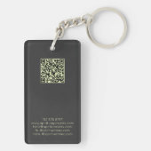 Porte-clés Holographique Crystal Gemstone QR Code noir (Dos)