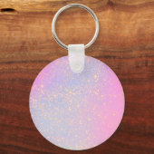 Porte-clés Holographique Parties scintillant Glam Élégant Ros (Verso)