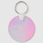 Porte-clés Holographique Parties scintillant Glam Élégant Ros (Verso)
