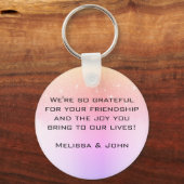 Porte-clés Holographique Rainbow Luxe Ombre Parties scintilla (Verso)