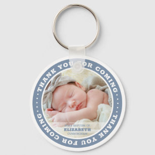 Porte-clés Holy Baptism Modern Simple Custom Photo Favor
