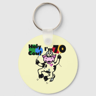 Porte-clés Holy Cow I'm 70 Tshirts and Gifts