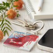 Porte-clés Homard brillant du Maine (Devant Droit)