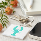 Porte-clés Homard côtier turquoise (Devant Droit)