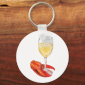 Porte-clés Homard et vin (Recto)