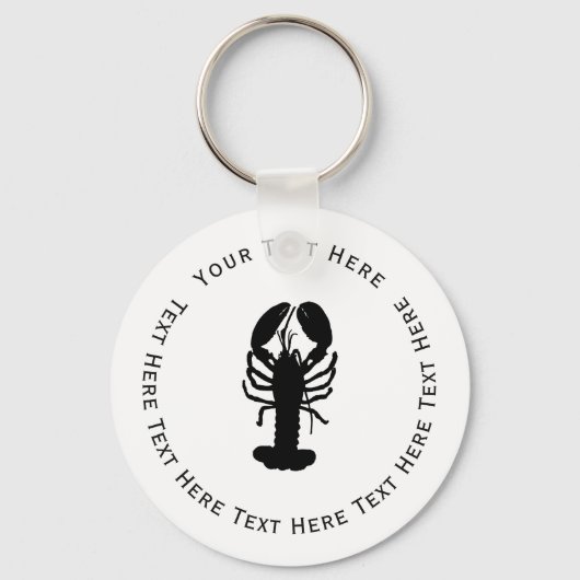 Porte-clés Homard noir (Recto)