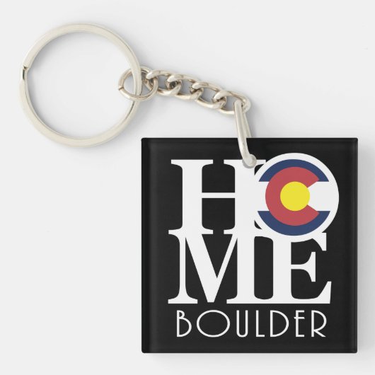 Porte-clés HOME Boulder Colorado (Devant)