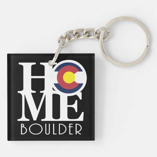 Porte-clés HOME Boulder Colorado (Dos)