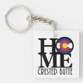 Porte-clés HOME Crested Butte Colorado (Devant)