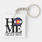 Porte-clés HOME Crested Butte Colorado (Dos)