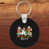 Porte-clés Home Health Nurse Squad Reindeer Gingerbread Chris (Recto)