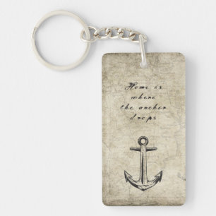 Porte-clés Home is the anchor drops