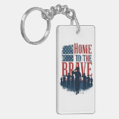 Porte-clés Home of the Brave Salute Tee (Devant gauche)
