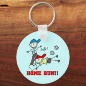 Porte-clés Home Run Boys Baseball Tshirts et cadeaux (Recto)
