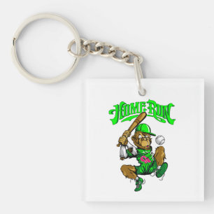 Porte-clés Home Run Monkey Baseball -> Singe de Home Run Base