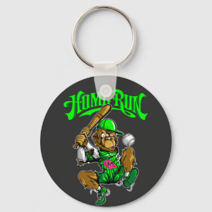 Porte-clés Home Run Monkey Baseball -> Singe de Home Run Base