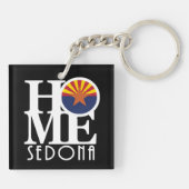 Porte-clés HOME Sedona Arizona Porte - clé acrylique (Dos)
