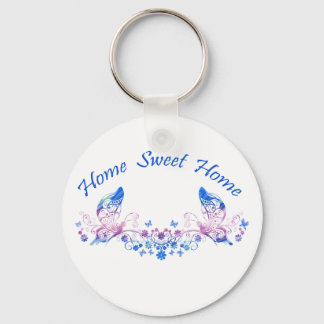 Porte-clés Home Sweet Home Papillon Design