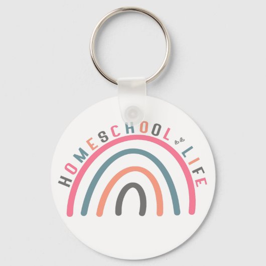 Porte-clés Homeschool Life Rainbow (Recto)
