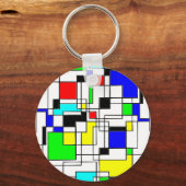 Porte-clés Hommage Random Carré À Mondrian (Recto)