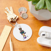 Porte-clés Homme Accroché À Une Corde