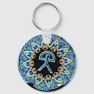 Porte-clés Homme Cermaics, Almeria, Espagne d'Indalo