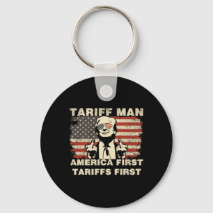 Porte-clés Homme de Tarif Drôle Trump Tarrifs Mème Amérique d