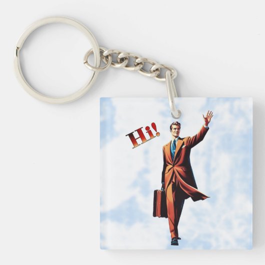 Porte-clés Homme de voyage (Devant)