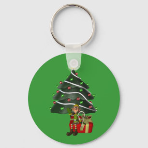 Porte-clés Homme Elf Noël Arbre de Noël Porte - clé de vacanc