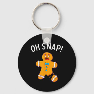 Porte-clés Homme en pain d'épices Oh Snap Noël Drôle Cookie K