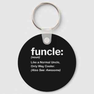 Porte-clés Homme Funny Uncle Chemise Mens Funcle Définition