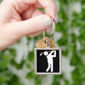 Porte-clés Homme Golfeur - Homme de golf (main)