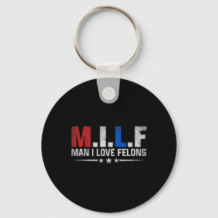 Porte-clés Homme I Love Felons Drôle Trump Le Don Daddy Prési
