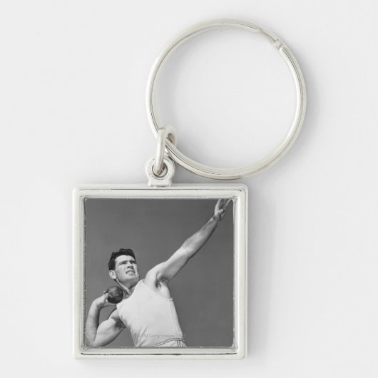 Porte-clés Homme jetant Shotput (Devant)