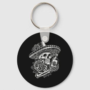Porte-clés Homme Mexique Vintage Squelette Dia De Los Muertos