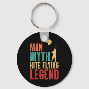 Porte-clés Homme Mythe Vol de Cerf-Volant Légende Ascension d