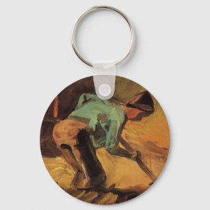 Porte-clés Homme penché avec bâton, bêche de Vincent van Gogh